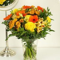 Höstglöd - Skicka blommor med blombud